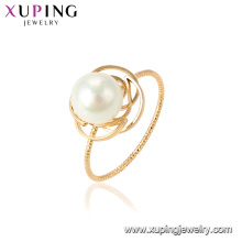 15462 xuping al por mayor en la fábrica de guangzhou último diseño del anillo de la perla para las mujeres del regalo del banquete de boda